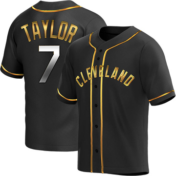 Jake Taylor Men's Replica Cleveland Guardians Black Golden Alternate Jersey