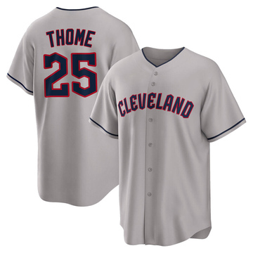 Jim Thome Cleveland Guardians Navy Blue Coop Name and Number Short Sleeve  Player T Shirt