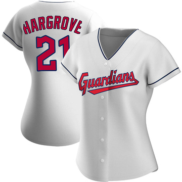 MAJESTIC  MIKE HARGROVE Cleveland Indians 1981 Cooperstown Baseball Jersey